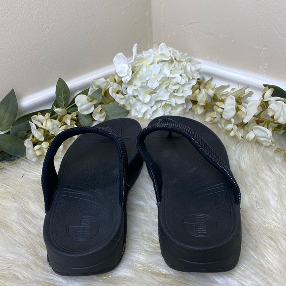 FitFlops Electra sequin thong Sandals sz 10 - Picture 3 of 7